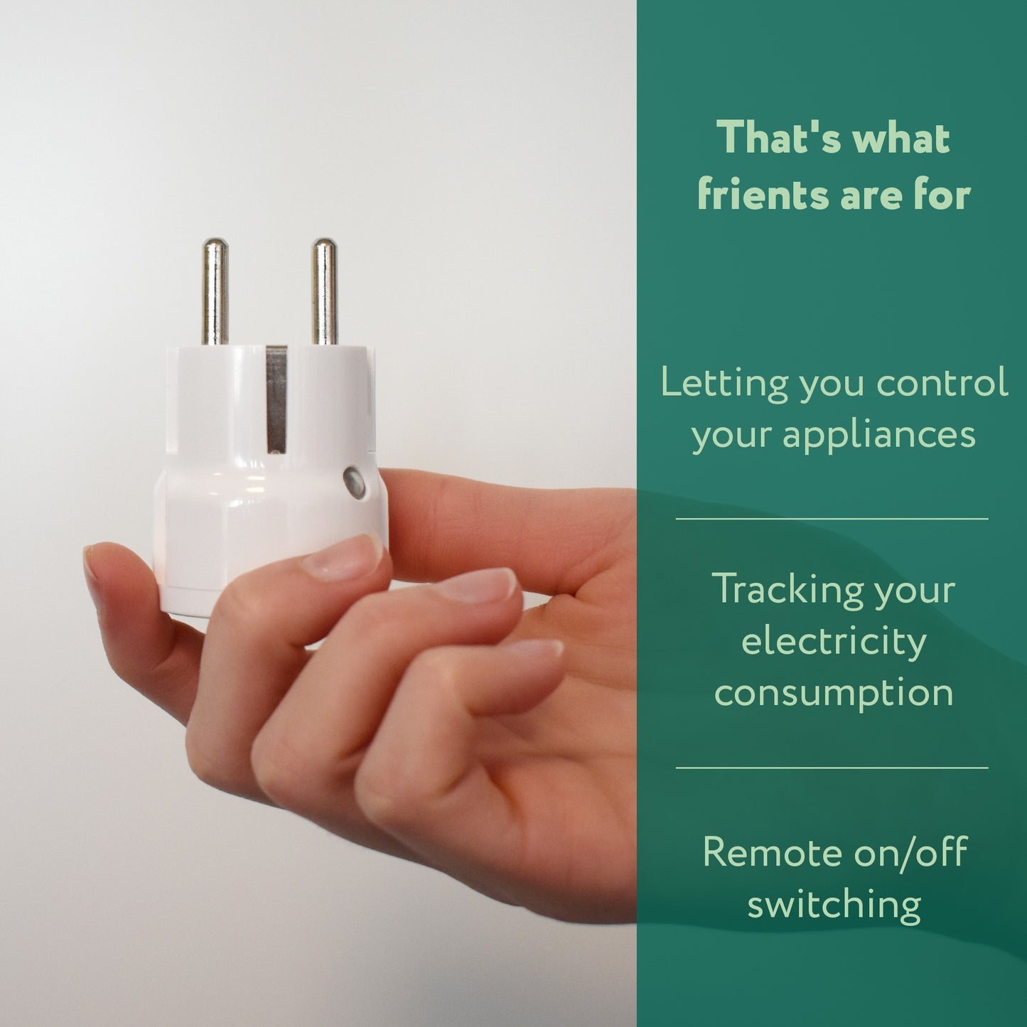 Frient Smart Plug Mini 2 Type E (Frans) stekker (Wit, Zigbee 3.0)