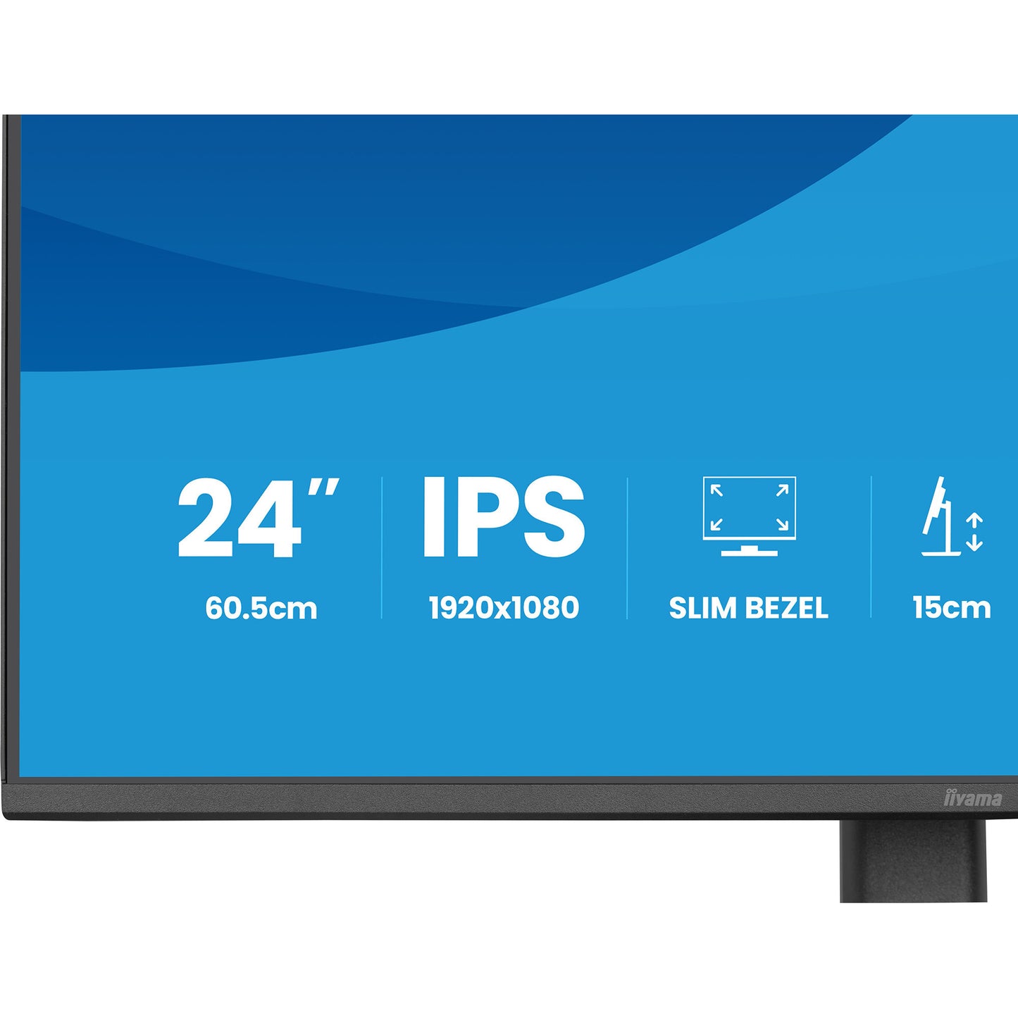 Iiyama prolite xb2493hsu-b1 23.8 monitor (zwart (mat), 120 hz, hdmi, displayport, usb, audio)
