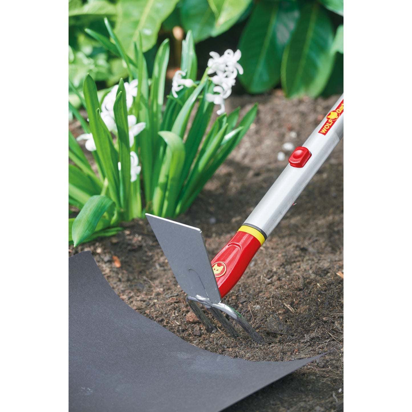 WOLF-Garten multi-star il-m 3 dubbelhak schoffel (rood geel)