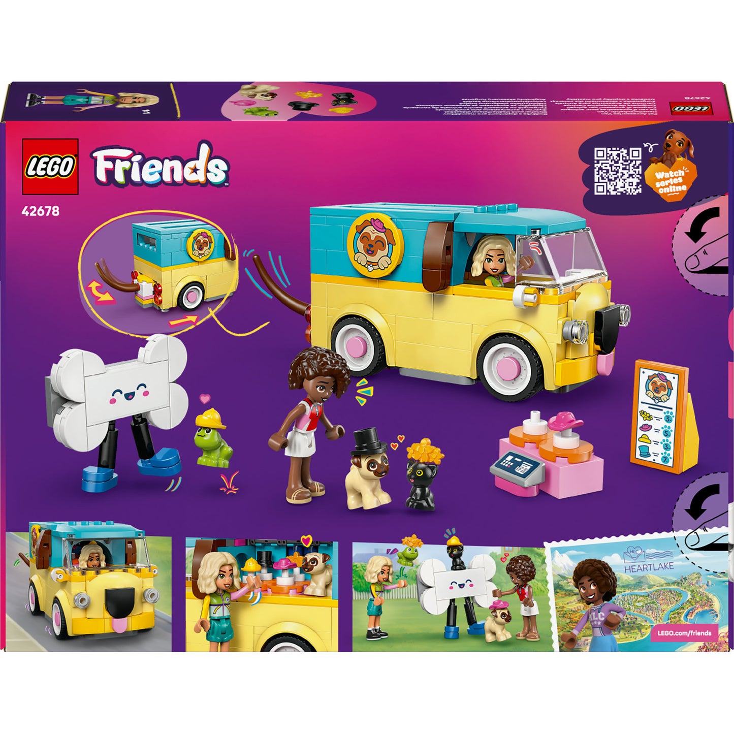 LEGO friends 42678 bestelwagen met dierenaccessoires