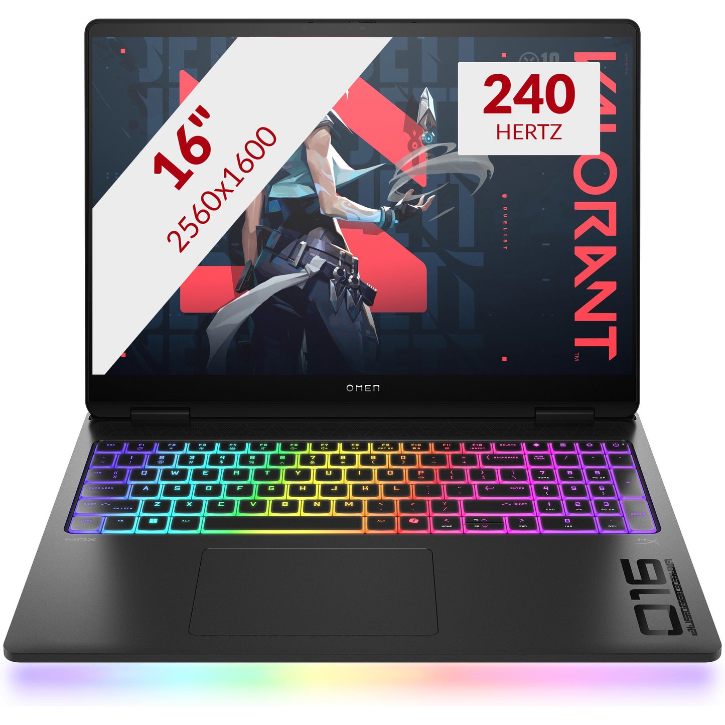 OMEN max 16-ah0025nd (b8gj6ea) 16 gaming laptop (zwart | ultra 9 275hx | rtx 5070 ti | 32 gb | 2 tb ssd | oled | 240 hz)