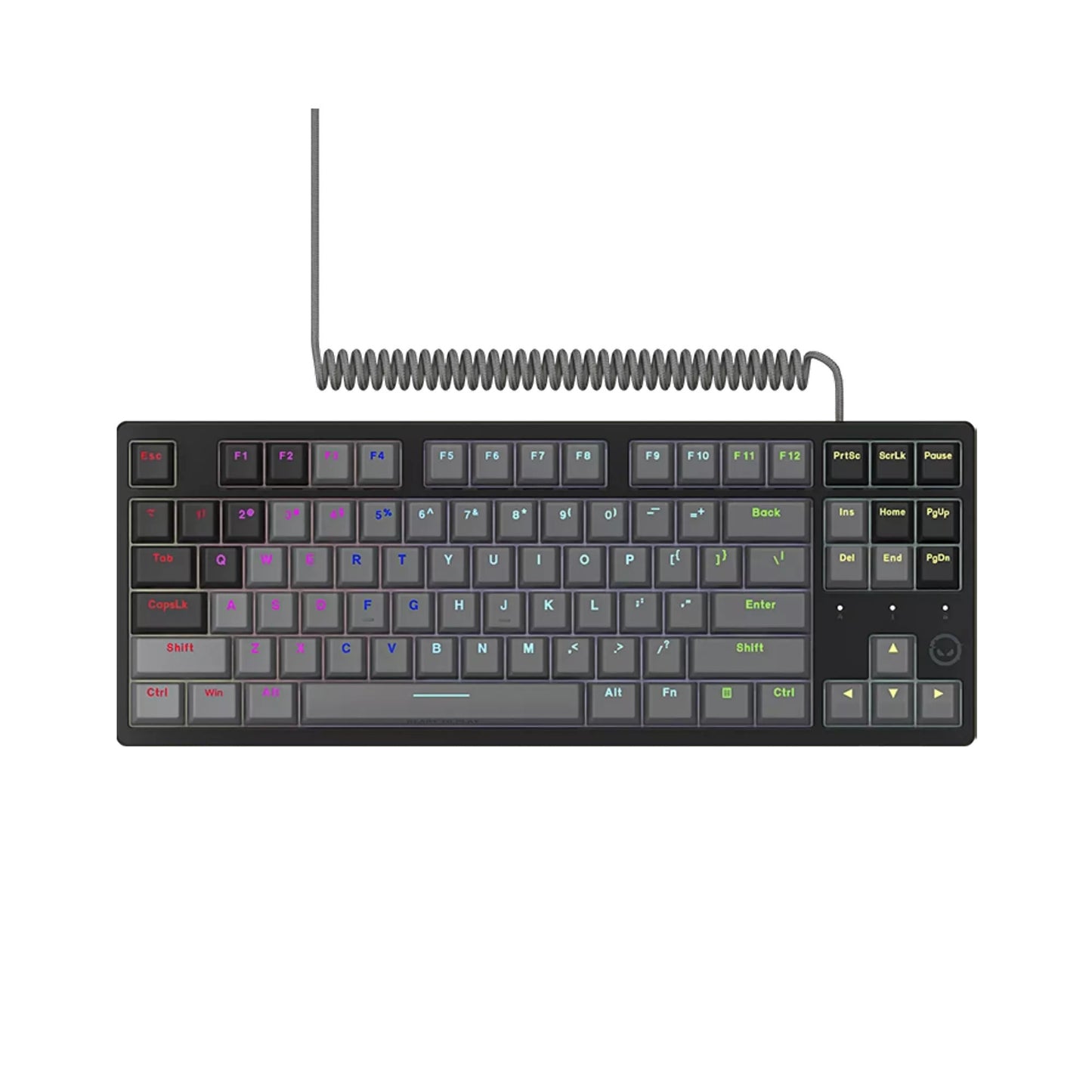 LORGAR azar 514tkl rgb mechanisch gaming toetsenbord (zwart, us lay-out (qwerty), logar dream, 80% (tkl), rgb)
