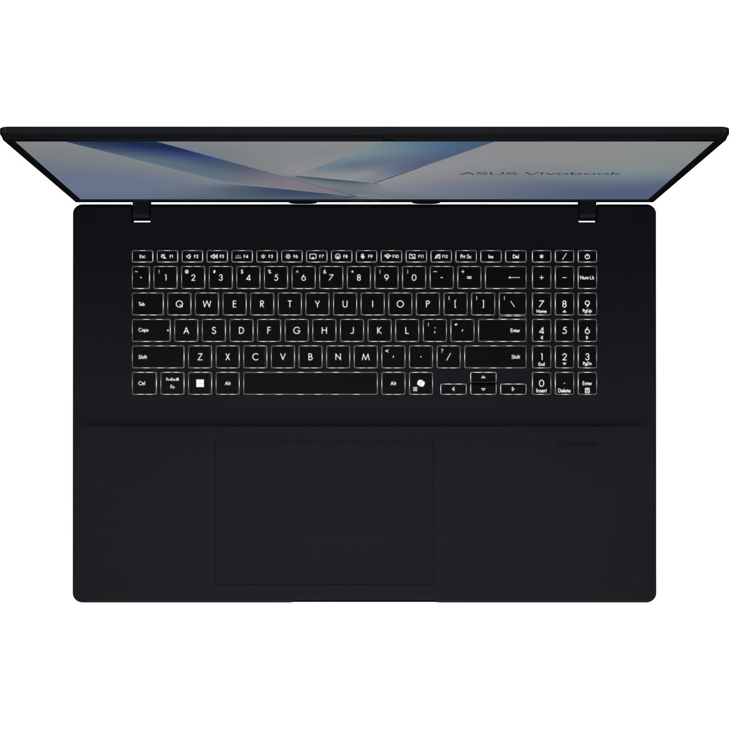 ASUS vivobook 18 m1807ha-s8022w 18.4 copilot+ laptop (donkerblauw | ryzen 7 260 | radeon 780m | 32 gb | 1 tb ssd)