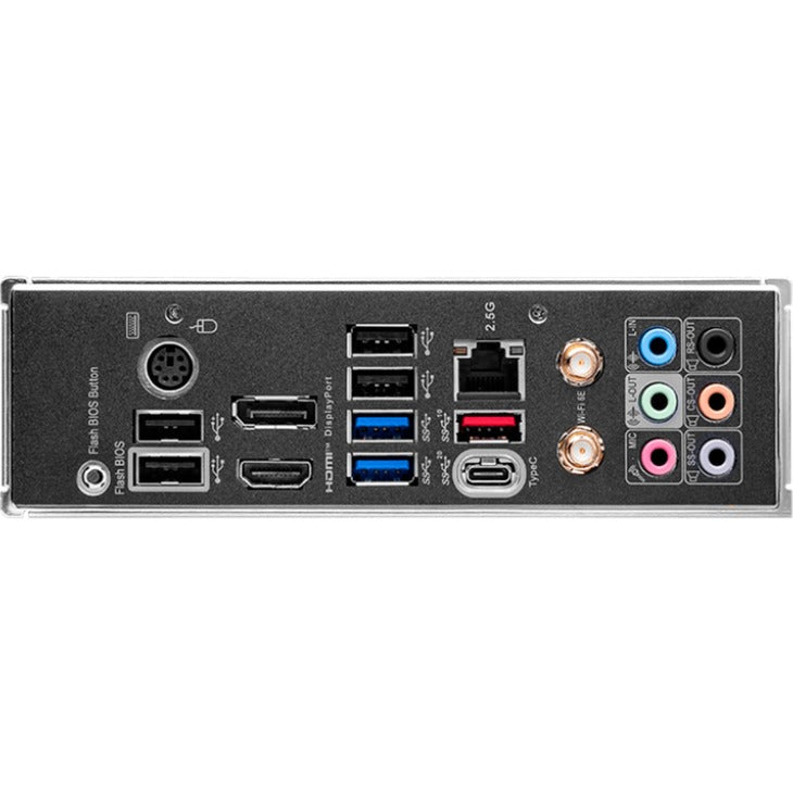 MSI z790 gaming plus wifi socket 1700 moederbord (grijs zwart, raid, 2.5 gb-lan, wi-fi 6e, bt, sound, atx)