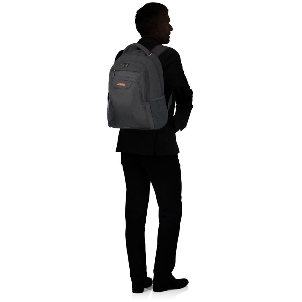 Samsonite American Tourister AT Work rugzak 17.3 inch (Zwart oranje)