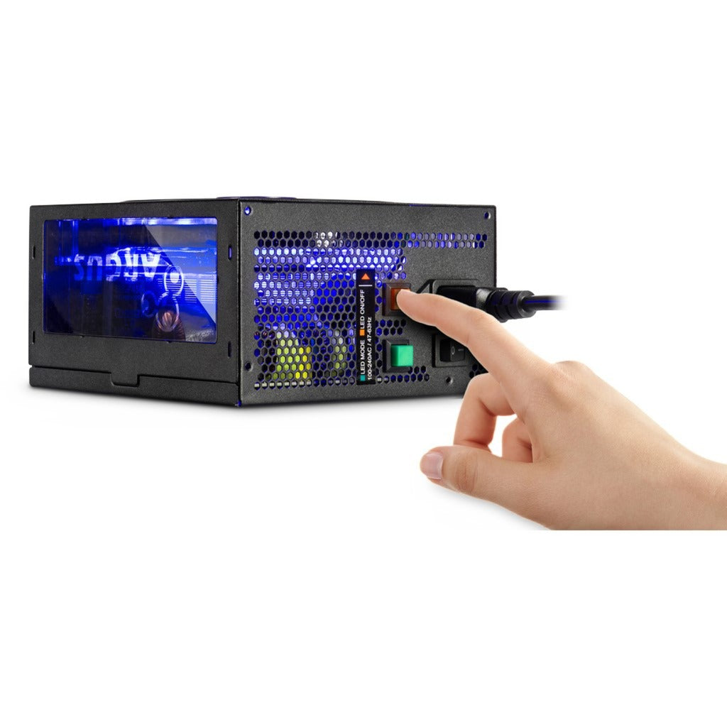 Inter-Tech argus rgb-750w cm ii 750 watt voeding (zwart, 4x pcie)