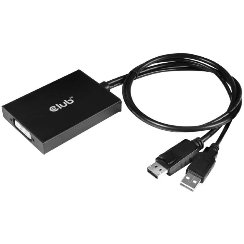 Club 3D displayport to dual link dvi-d hdcp off version active adapter for apple cinema displays (zwart)
