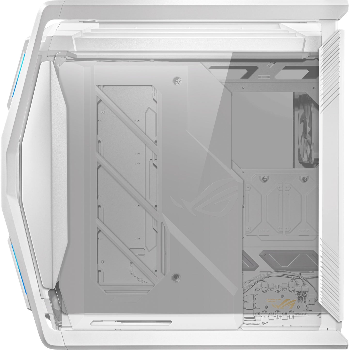 ASUS rog hyperion gr701 big tower behuizing (wit | 4x usb-a | 2x usb-c | rgb | tempered glass)