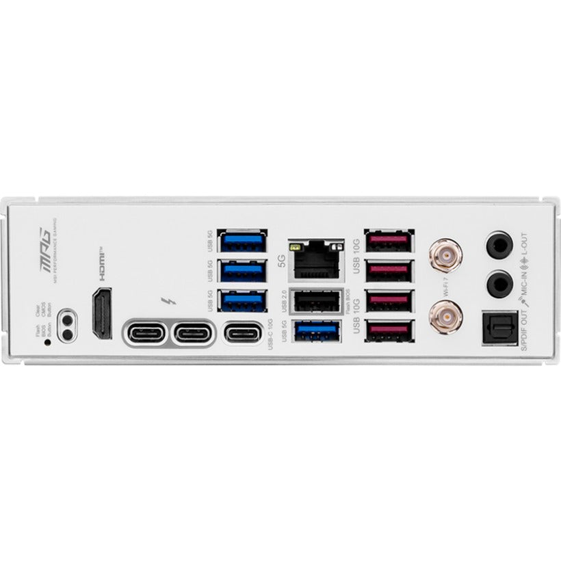 MSI mpg z890 edge ti wifi socket 1851 moederbord (raid, 5gb-lan, wlan, bt, sound, atx)