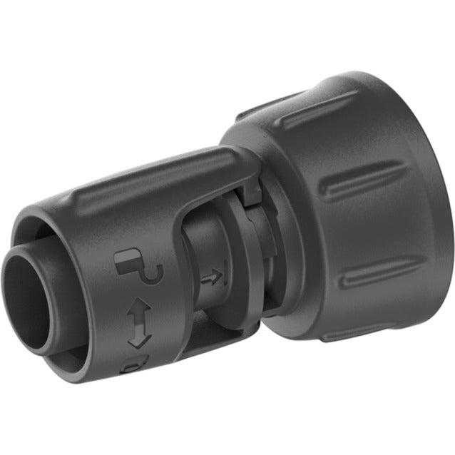GARDENA micro-drip-system kraanverbindingsstuk 13 mm (1 2 ) – 3 4 schroefdraad kraanstuk (donkergrijs)