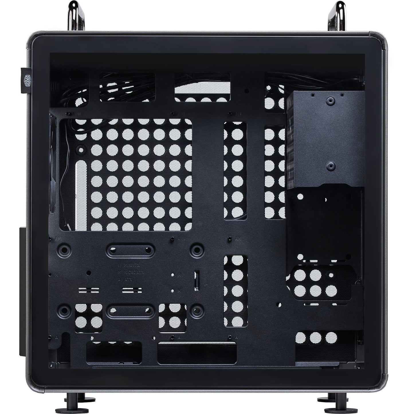 Cooler Master qube 540 stardust iron midi tower behuizing (zwart | 2x usb-a | 1x usb-c | tempered glass)