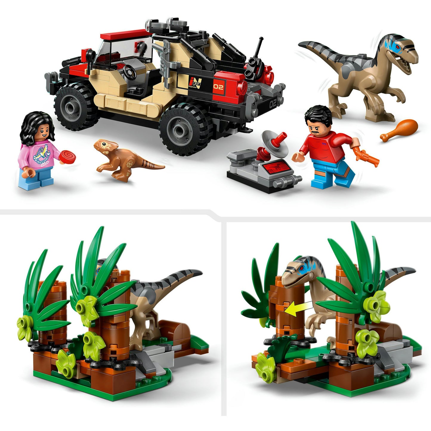 LEGO jurassic world 76972 offroad eaptorontsnapping