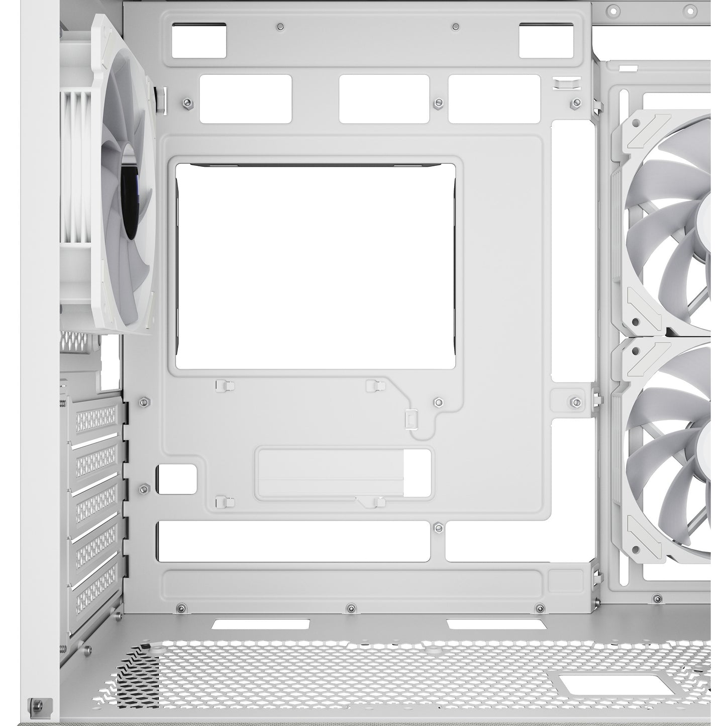 Sharkoon mk7 argb mini tower behuizing (wit | 2x usb-a | 1x usb-c | rgb | tempered glass)