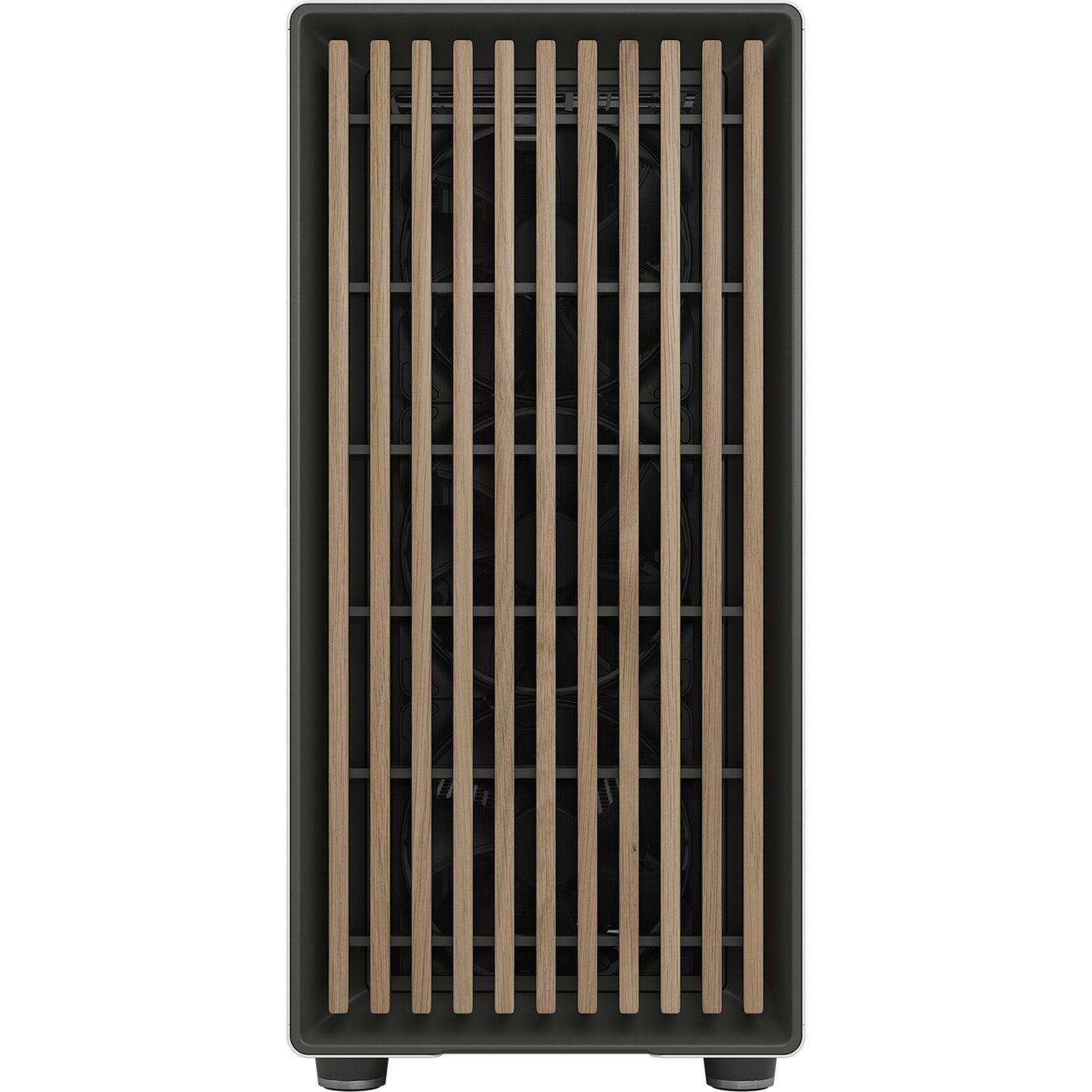 Fractal Design north xl midi tower behuizing (wit houtkleur | 2x usb-a | 1x usb-c)