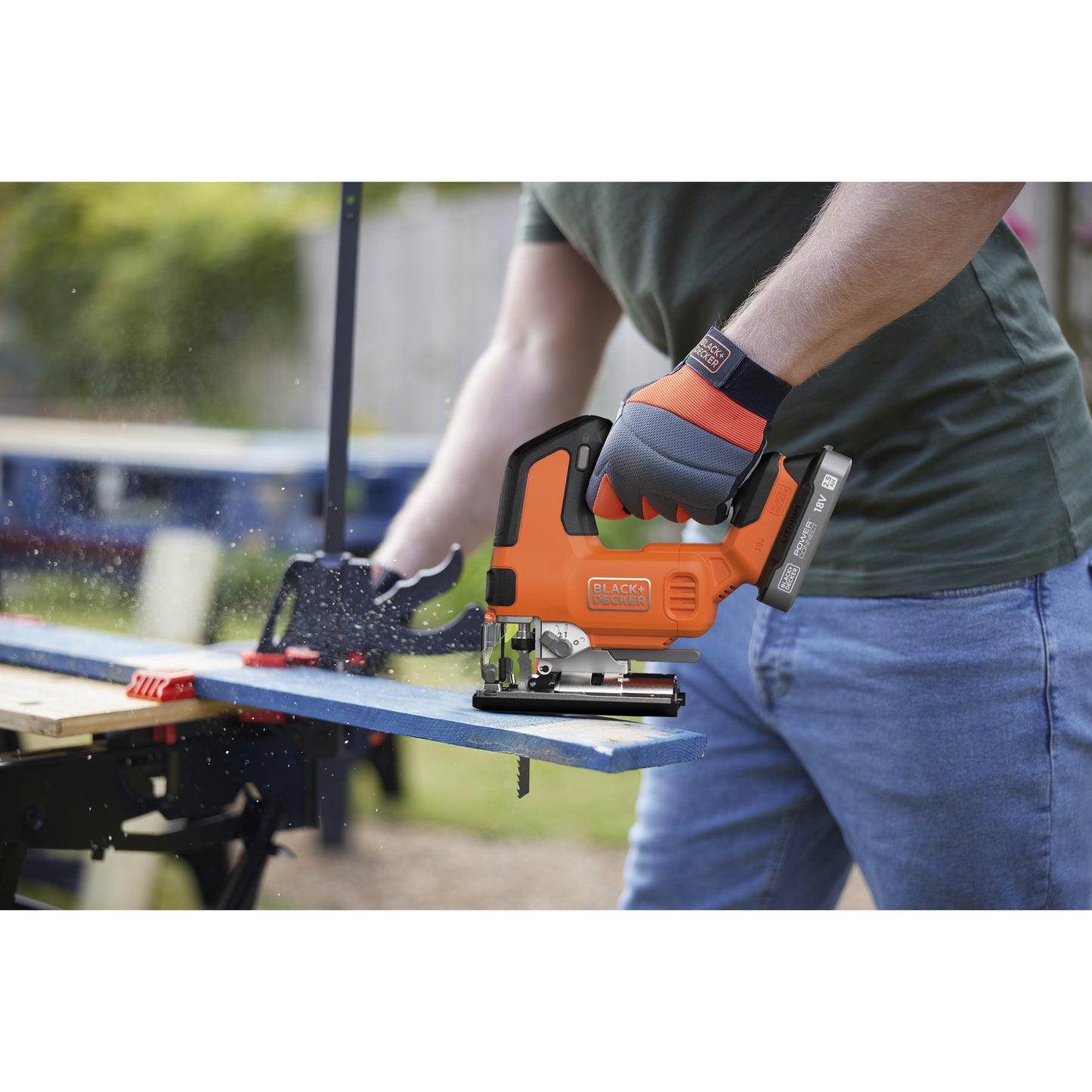 BLACK+DECKER blcjs78n-xj 18v decoupeerzaag (zwart oranje, accu en oplader niet inbegrepen)