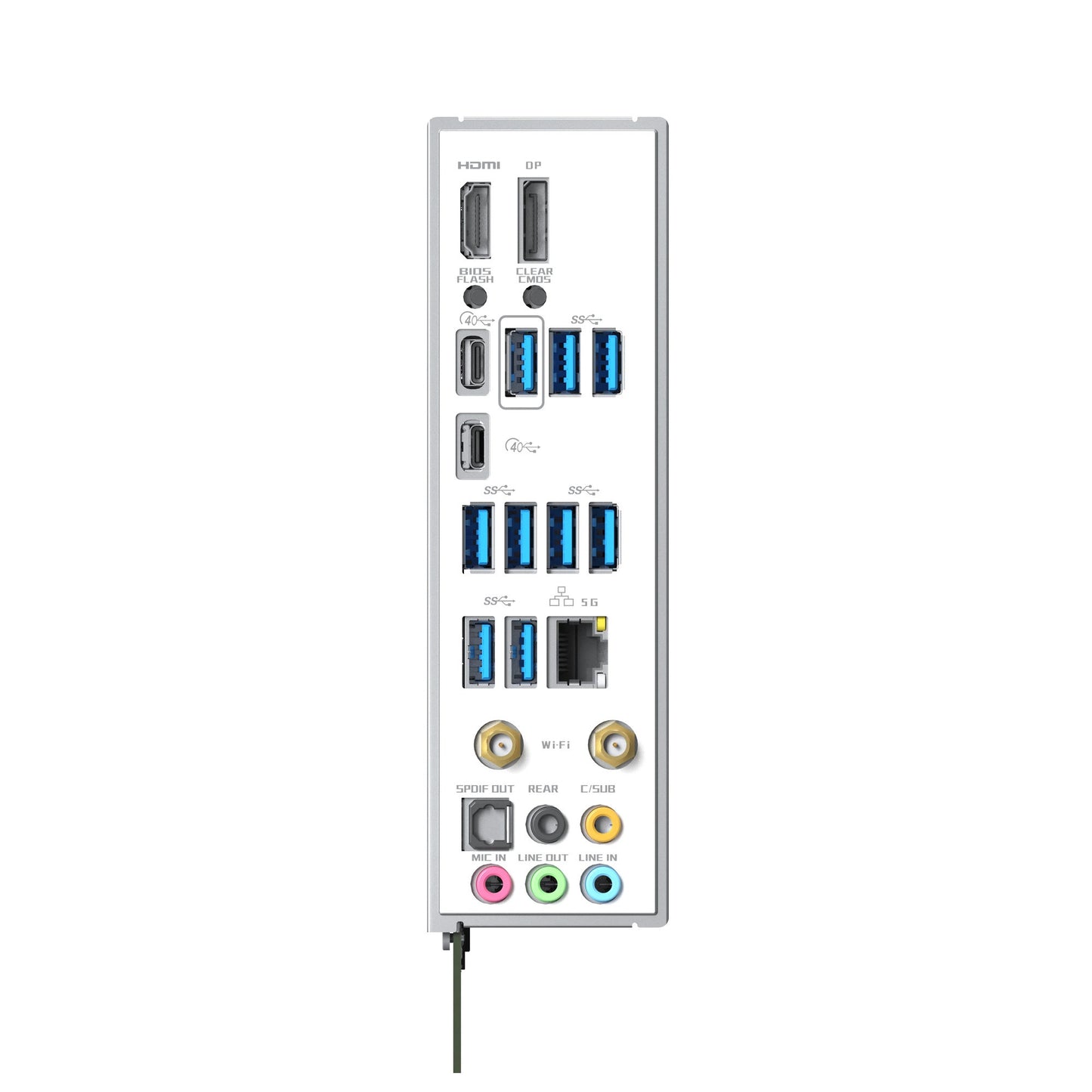 MAXSUN ms-icraft z890 arctic socket 1851 moederbord (wit, raid, 2.5 gb-lan, wlan, bt, sound, atx)