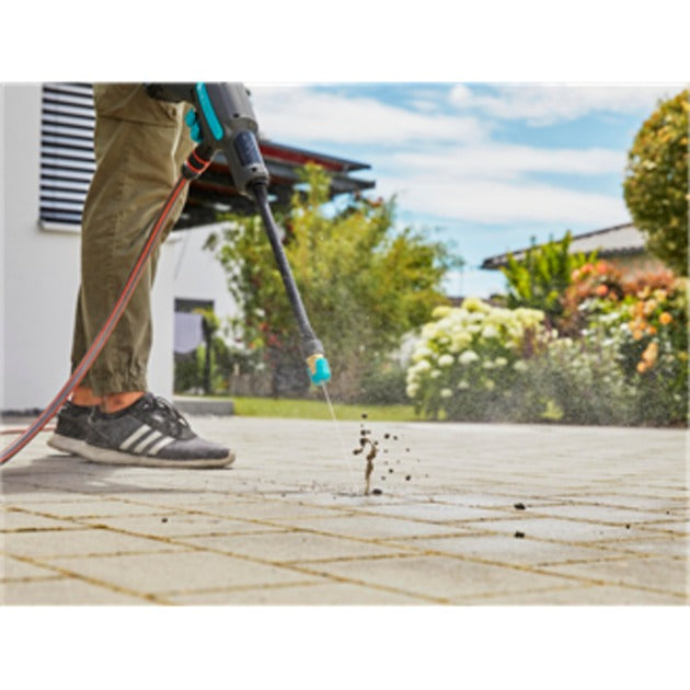 GARDENA aquaclean 24 18 v p4a solo drukreiniger (grijs turquoise, 14800-55, accu niet inbegrepen)