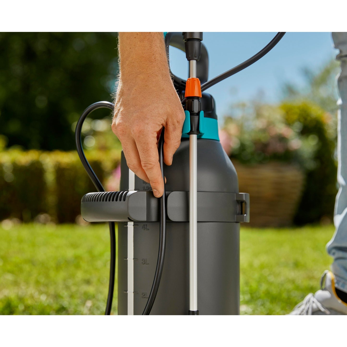 GARDENA drukspuit 5 l plus (grijs turquoise, 11138-20)
