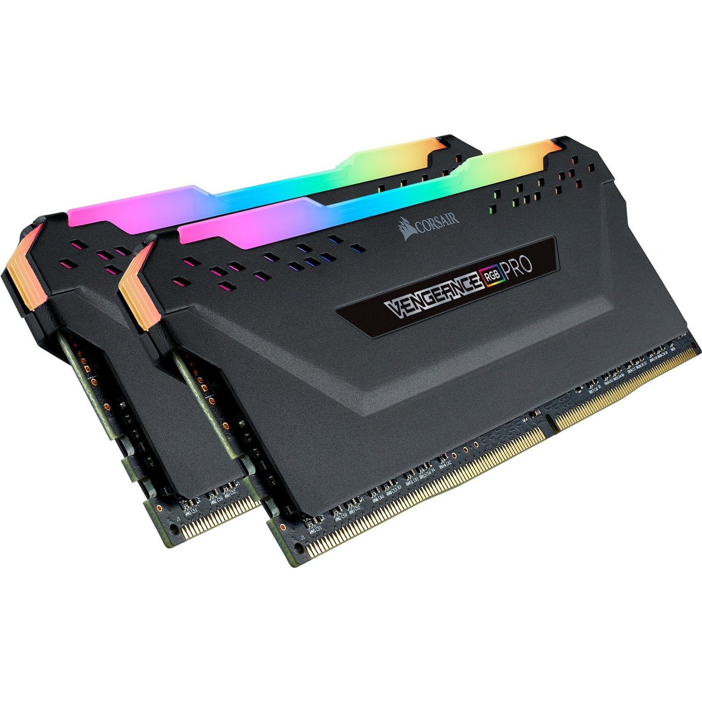 Corsair vengeance rgb pro 32 gb ddr4-3200 (2x 16 gb) werkgeheugen (zwart, cmw32gx4m2e3200c16, xmp 2.0)