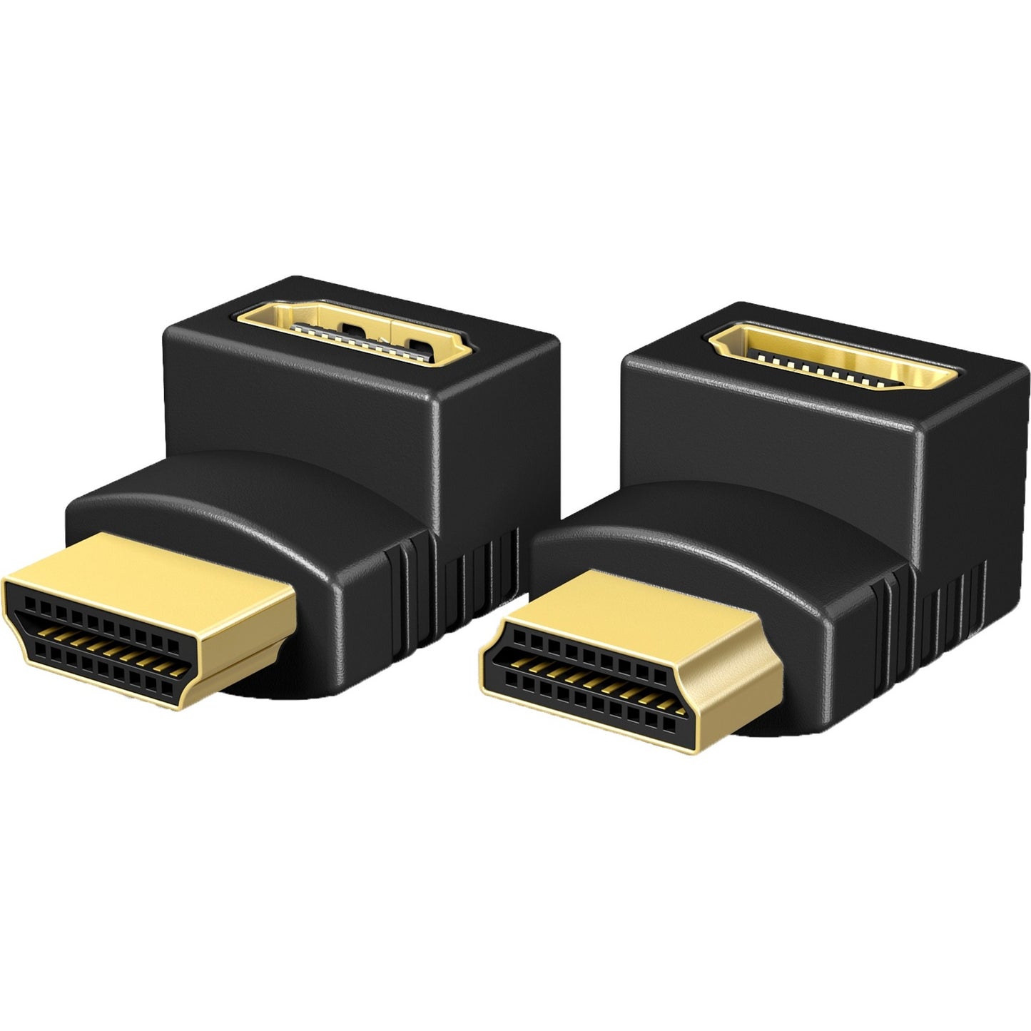 ICY BOX 2x hdmi hoek adapters (zwart, ib-cb009-1)