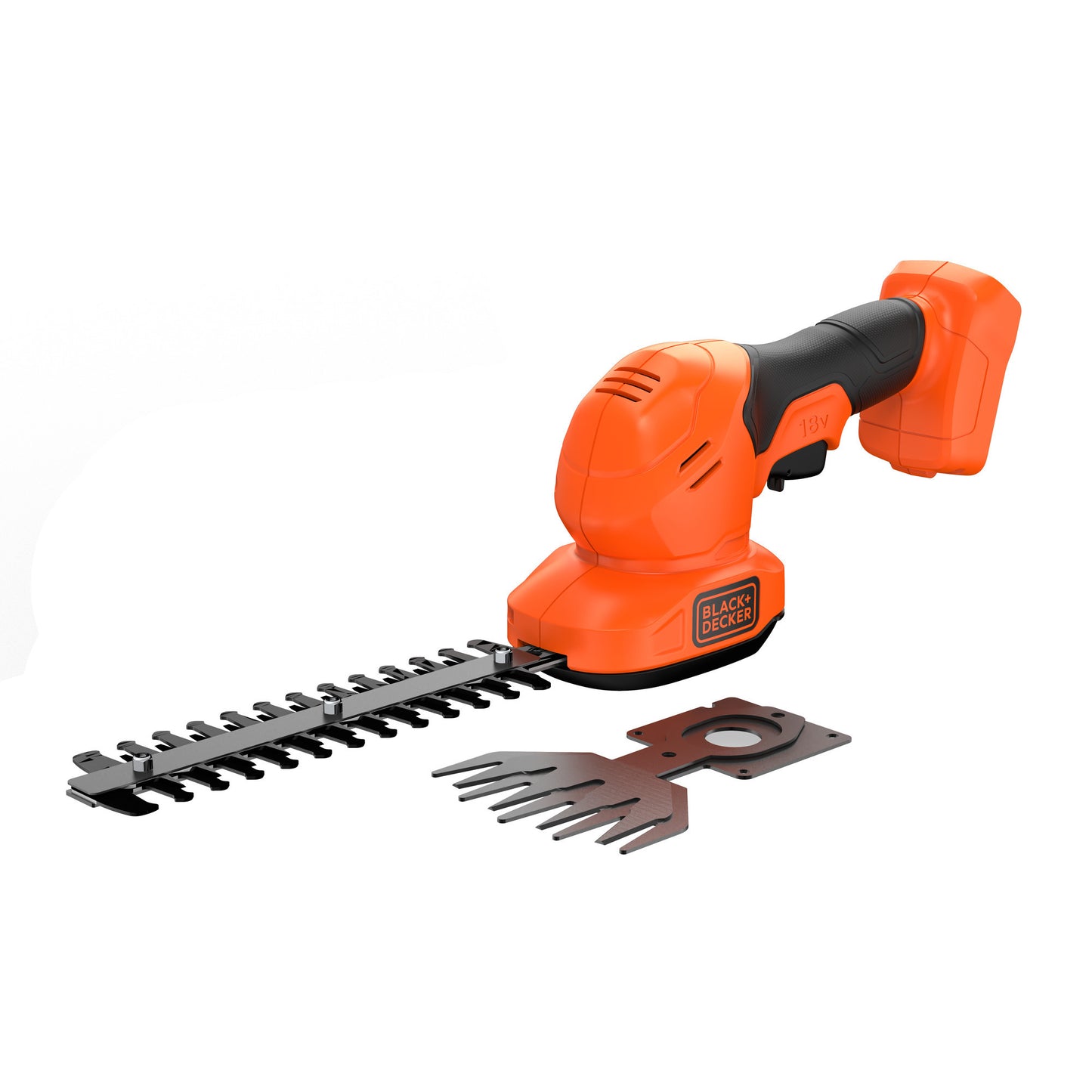 BLACK+DECKER bcss18b-xj 18v gras- en struikschaar (zonder accu) (oranje zwart, accu en oplader niet inbegrepen)