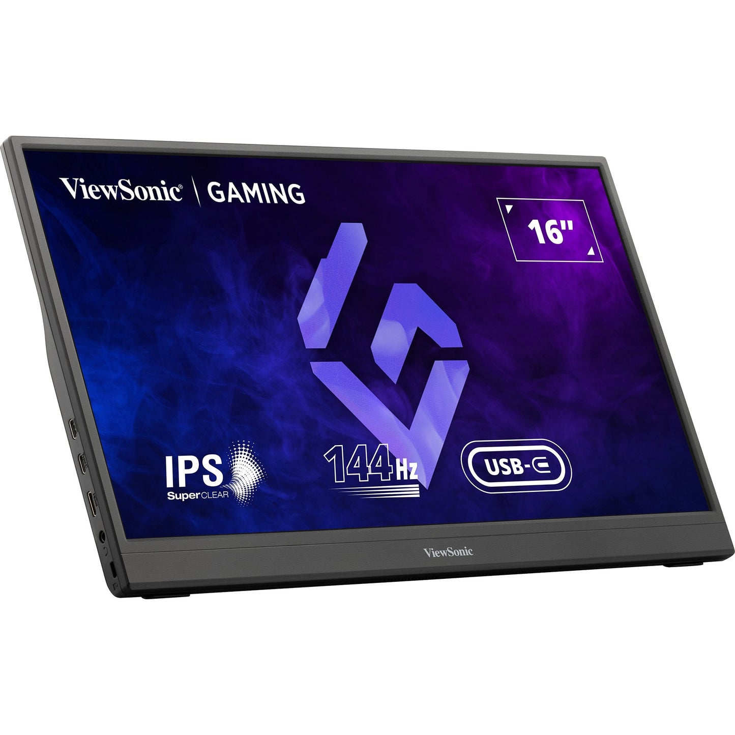 ViewSonic vx1654 draagbare gaming monitor 16 (zwart, 1x micro-hdmi, usb-c, sound, 144 hz)