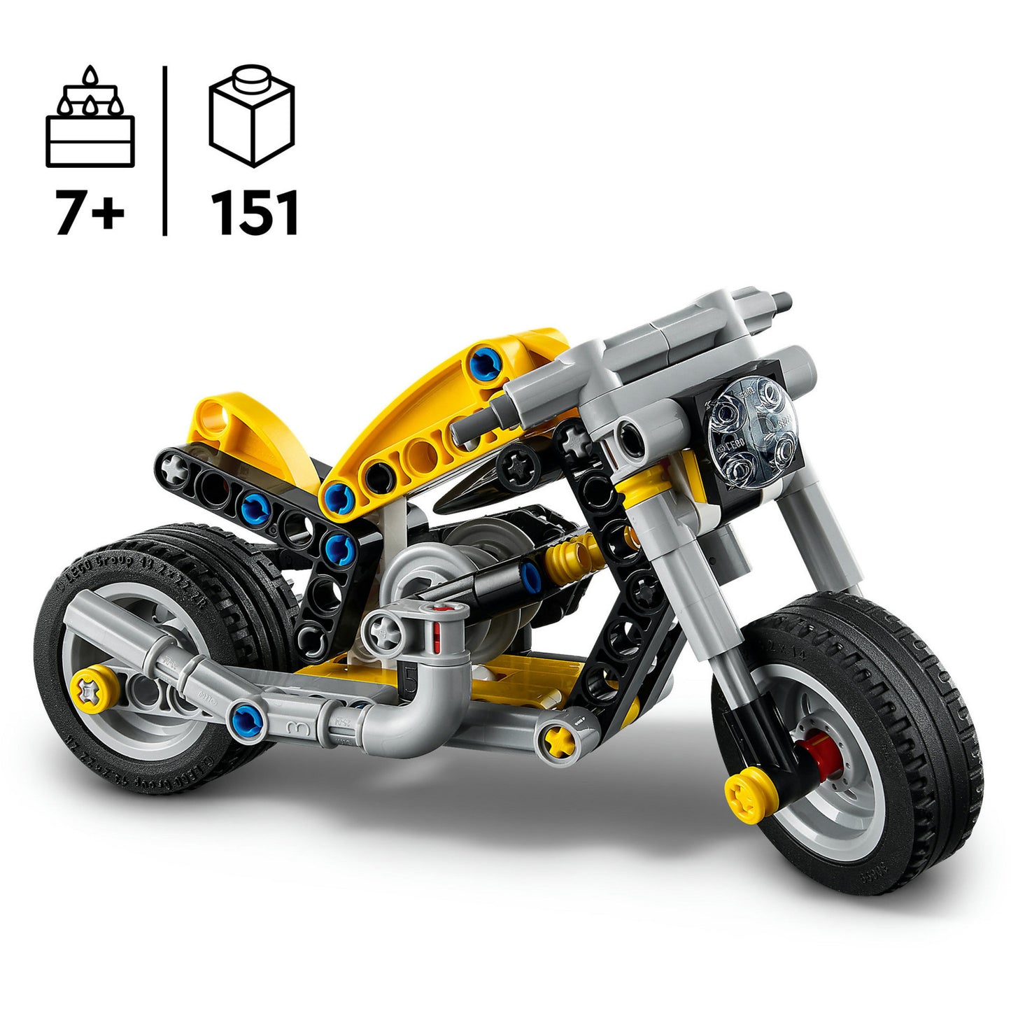 LEGO technic 42225 gele motor