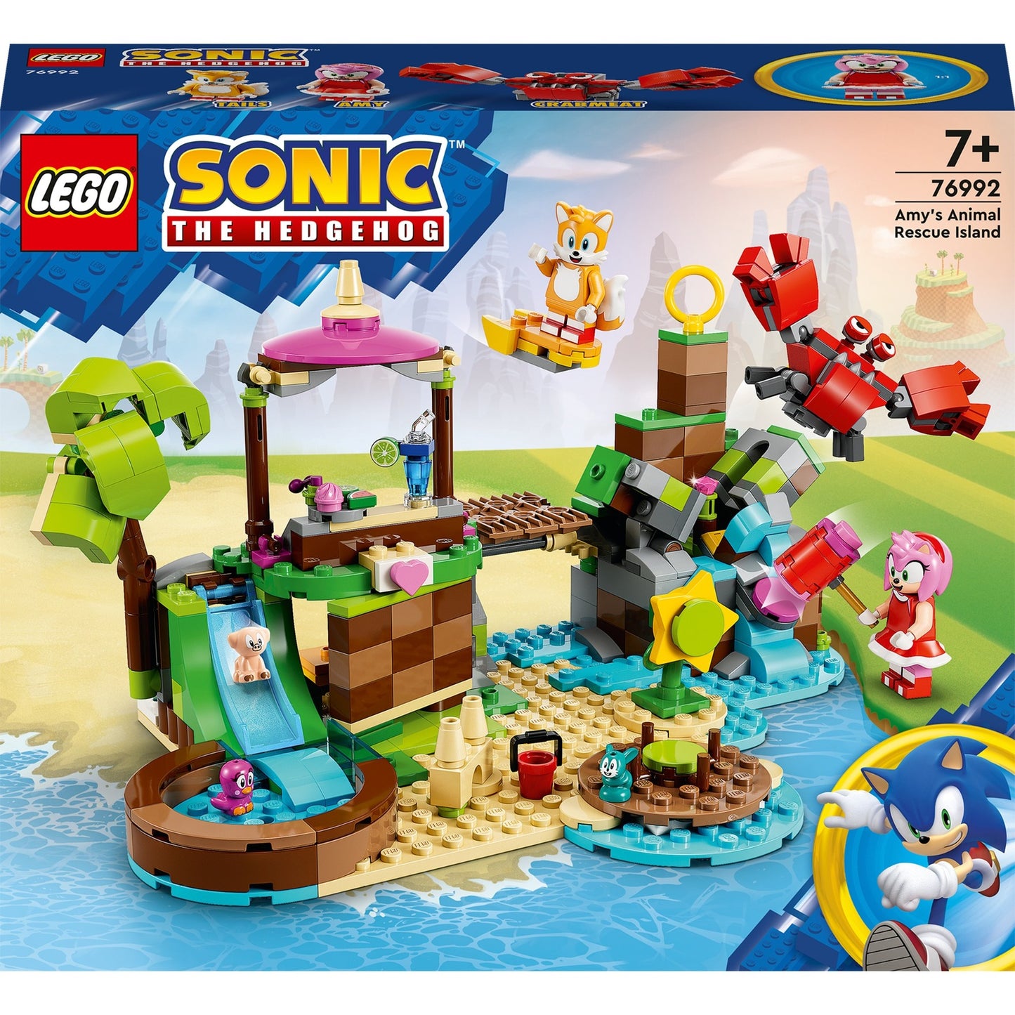 LEGO sonic the hedgehog - amy's dierenopvangeiland constructiespeelgoed (76992)