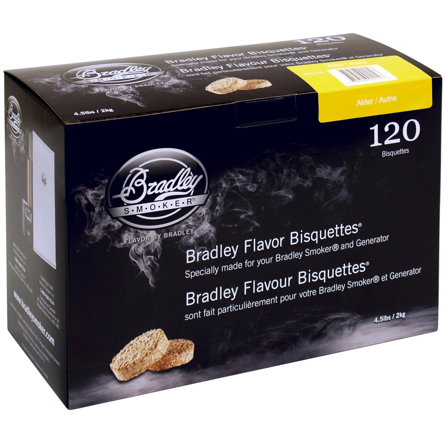 Bradley alder wood briketten rookhout (120 stuks)