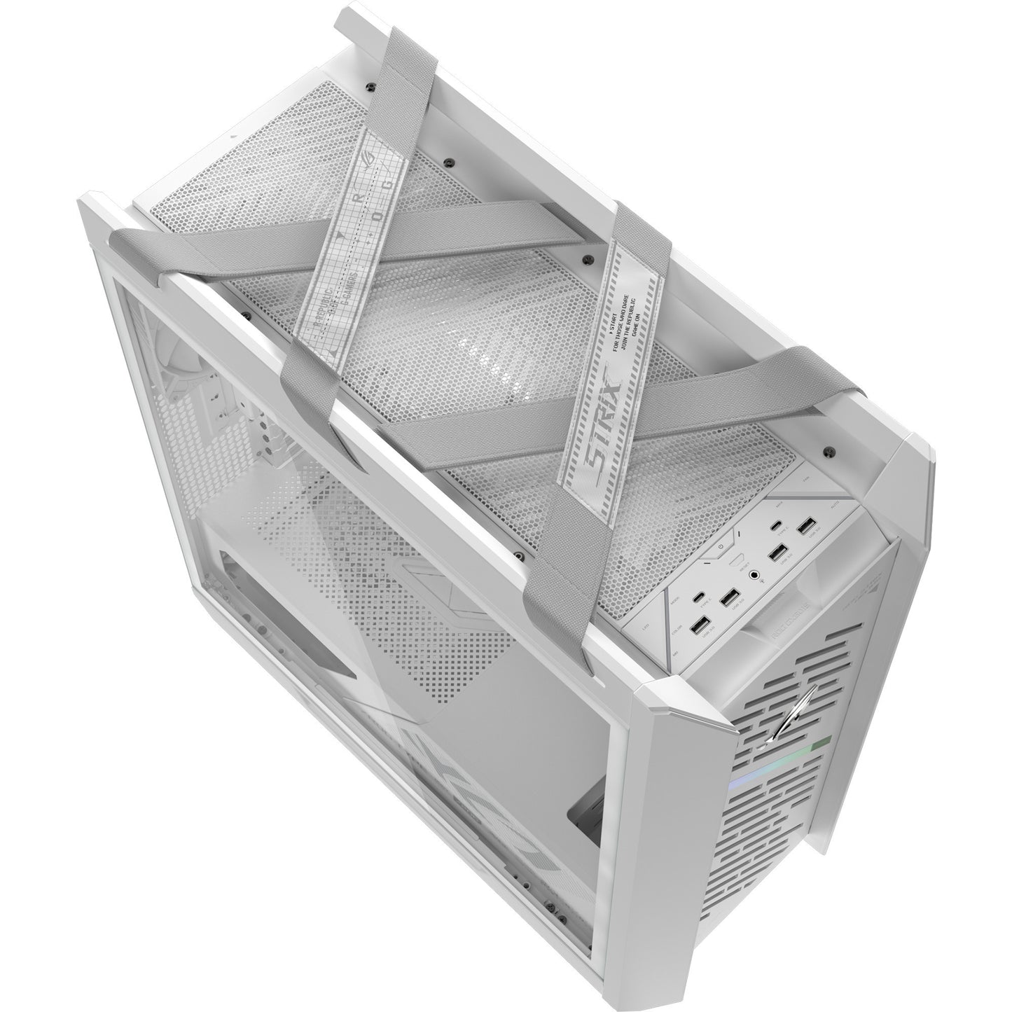 ASUS rog strix helios ii gx601s midi tower behuizing (wit | 4x usb-a | 2x usb-c | rgb | tempered glass)