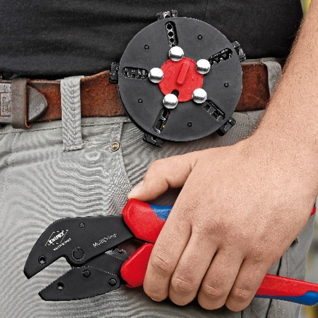 KNIPEX multicrimp krimptang 973302 (rood blauw)