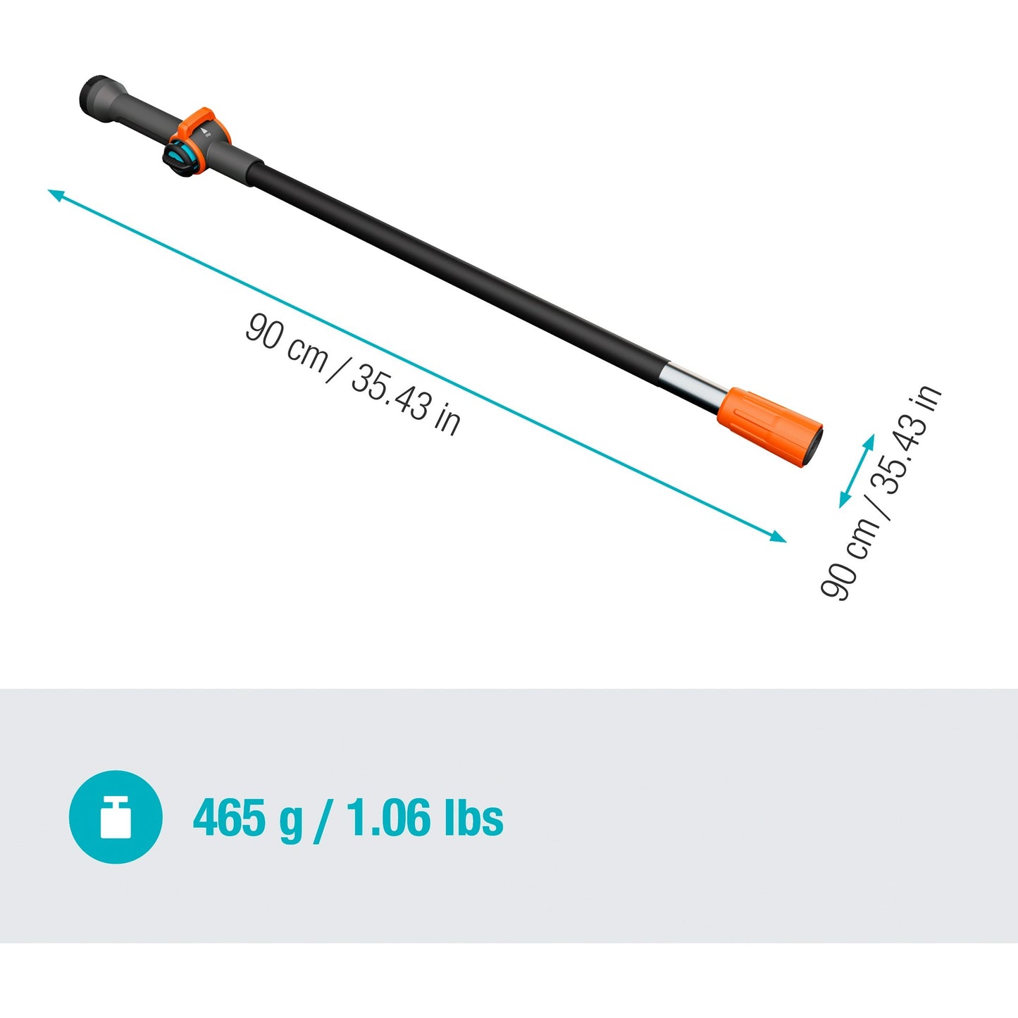 GARDENA cleansystem steel s, 90cm (18800-20)