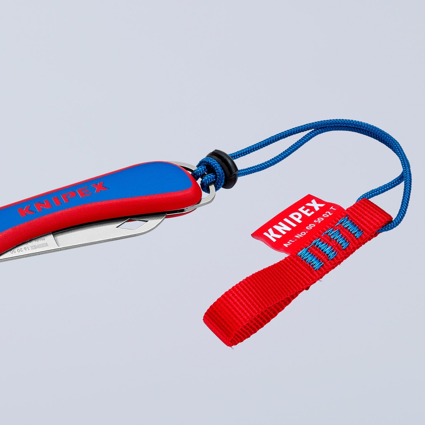 KNIPEX electriciën zakmes 16 20 50 sb (rood blauw, lengte 120mm)