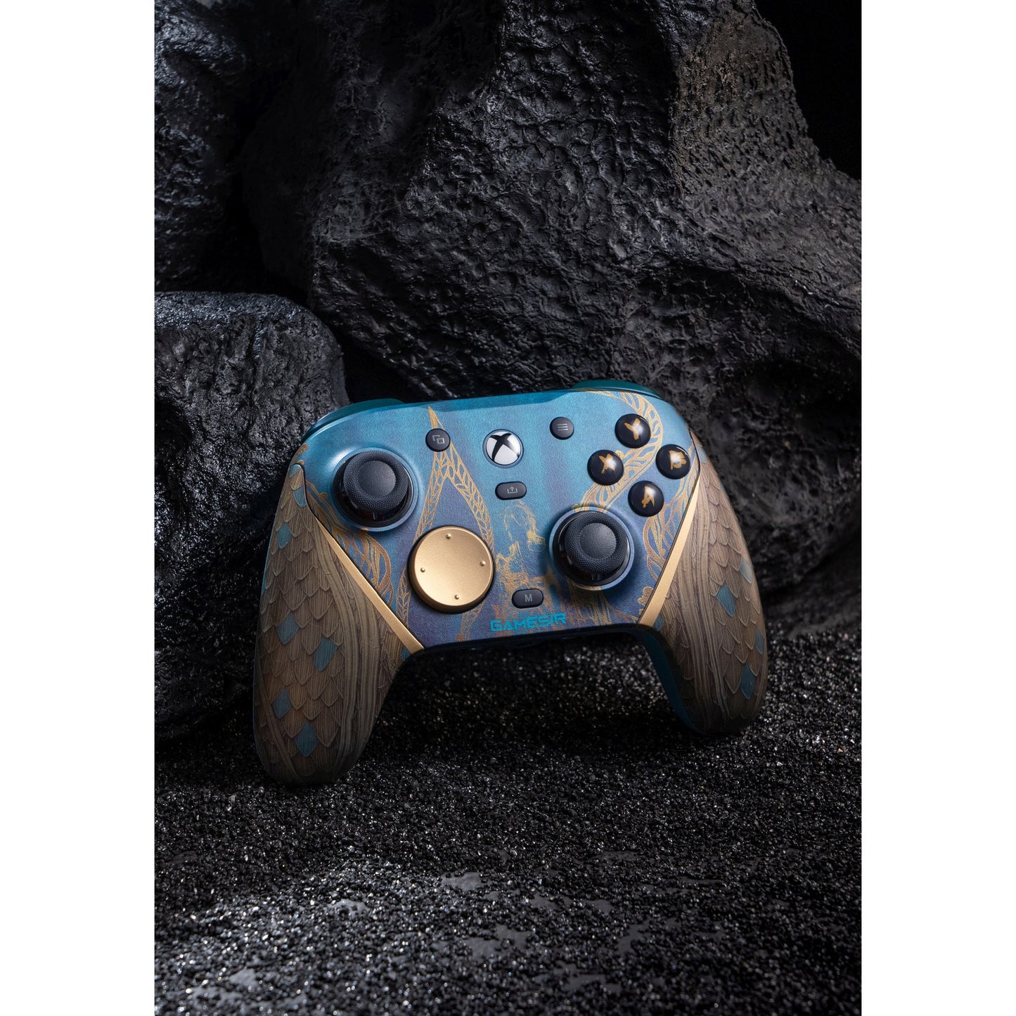 GameSir G7 Pro Tri-Mode - Wuchang Version (Wireless for Xbox) gamepad (Blauw goud, Xbox Series X|S, Xbox One, pc, Android, Steam)