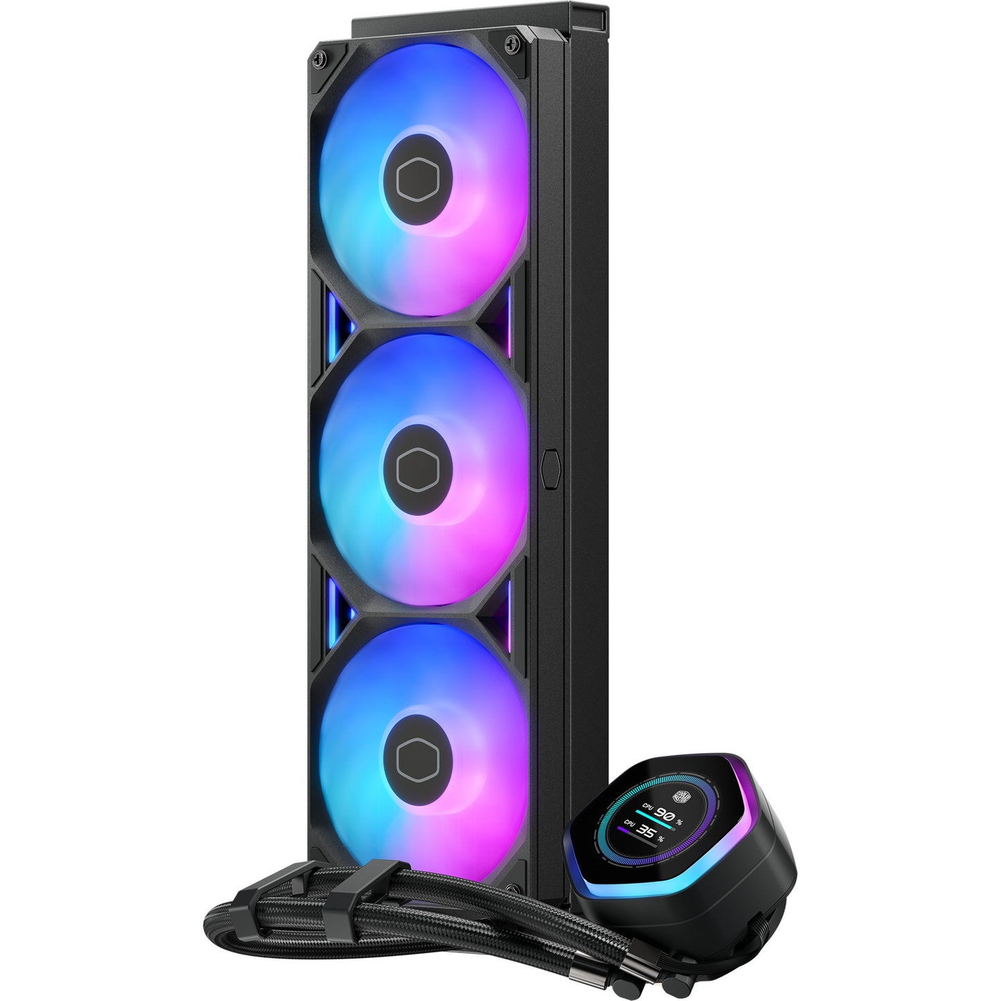 Cooler Master masterliquid 360 atmos ii lcd argb waterkoeling (zwart)