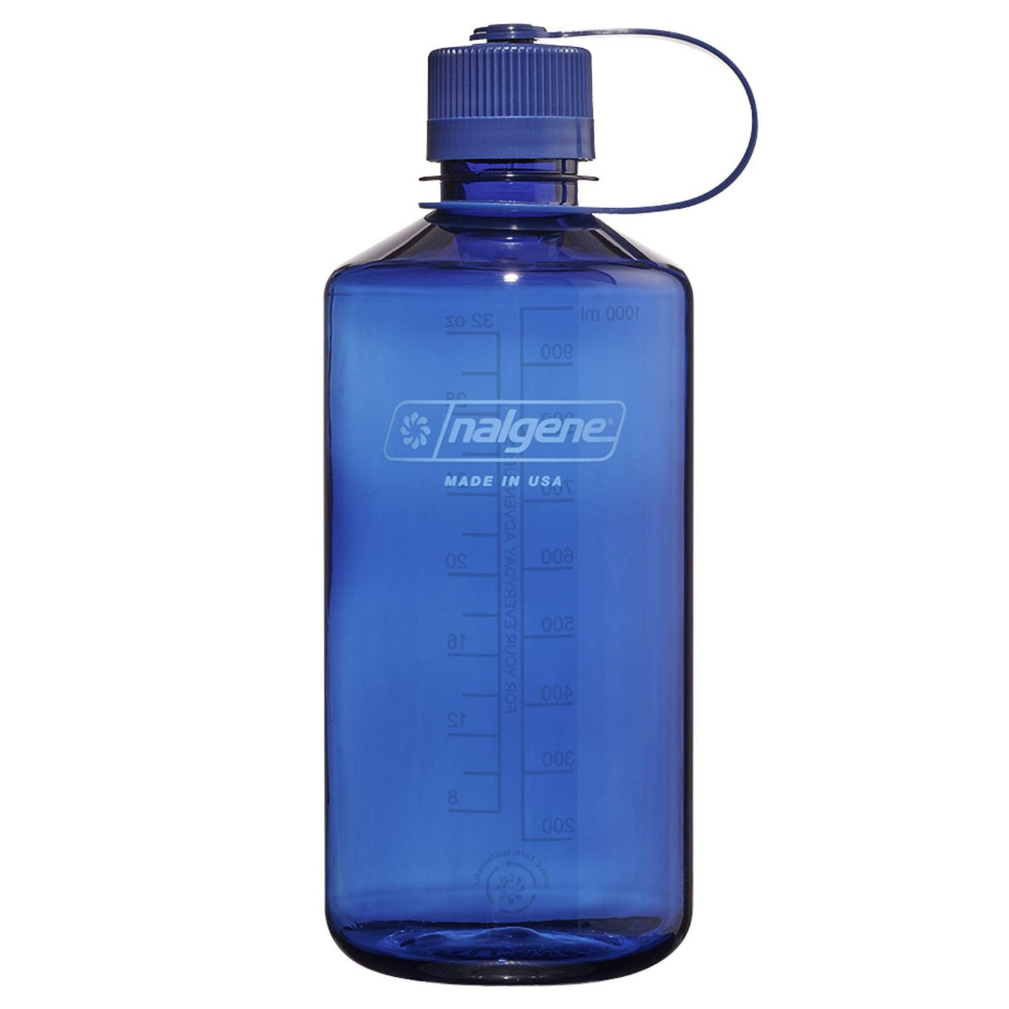 Nalgene Narrow Mouth Sustain Water Bottle, 1 Liter drinkfles (Lichtblauw)