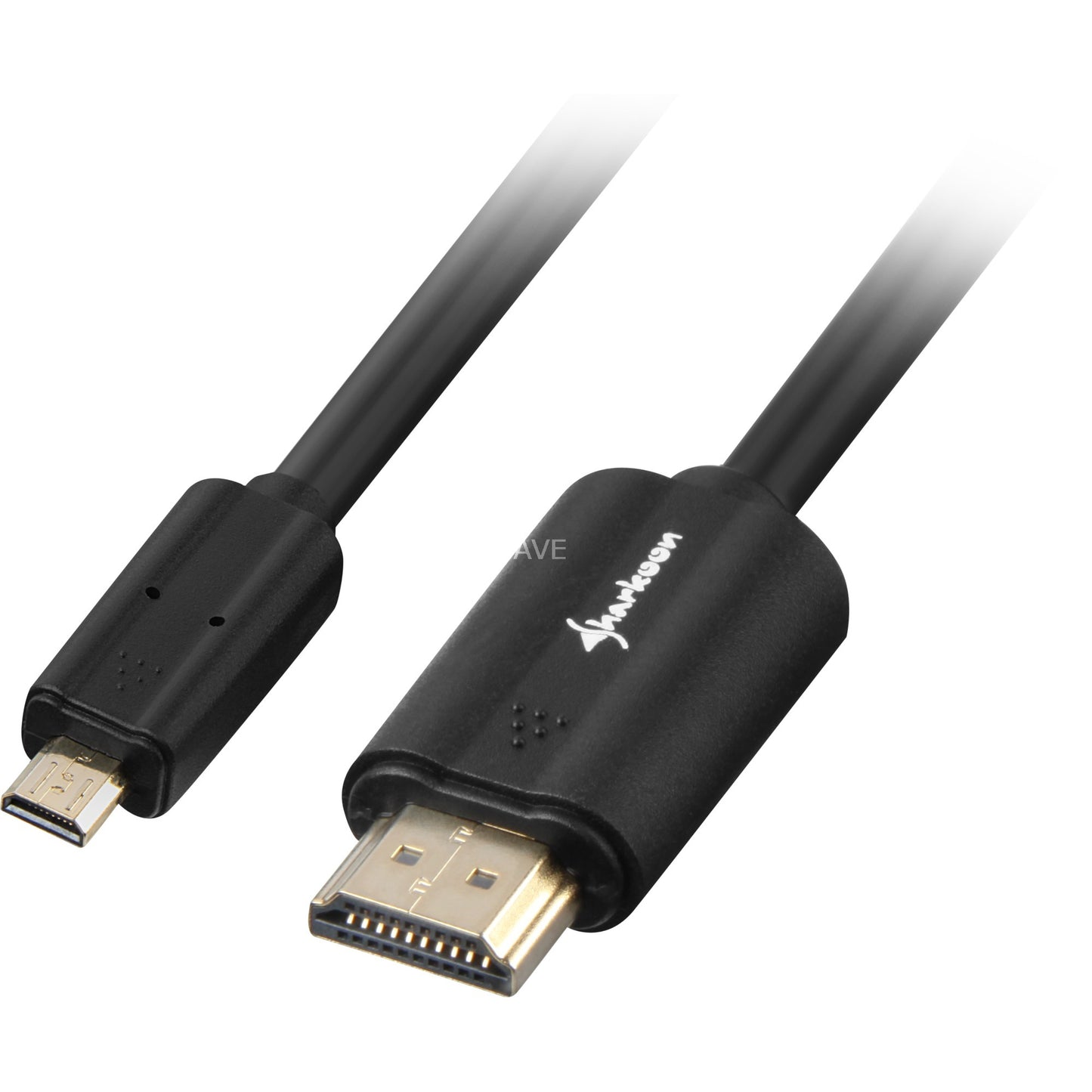 Sharkoon hdmi > micro-hdmi 2.0 kabel (zwart, 1,5 meter, 4k)