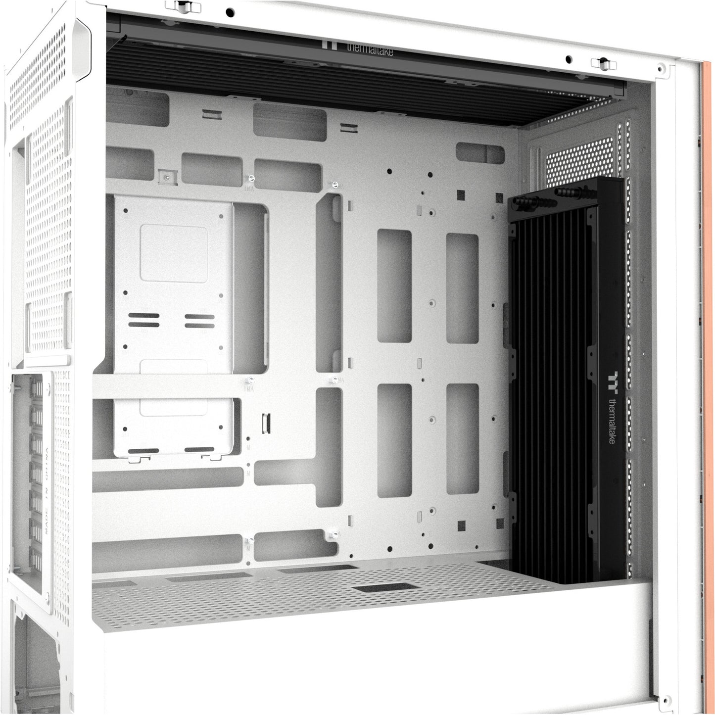 Thermaltake s370 ws snow midi tower behuizing (wit | 2x usb-a | 1x usb-c | tempered glass)