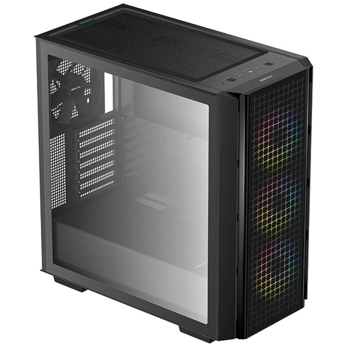 DeepCool cg540 midi tower behuizing (zwart | 2x usb-a | window)