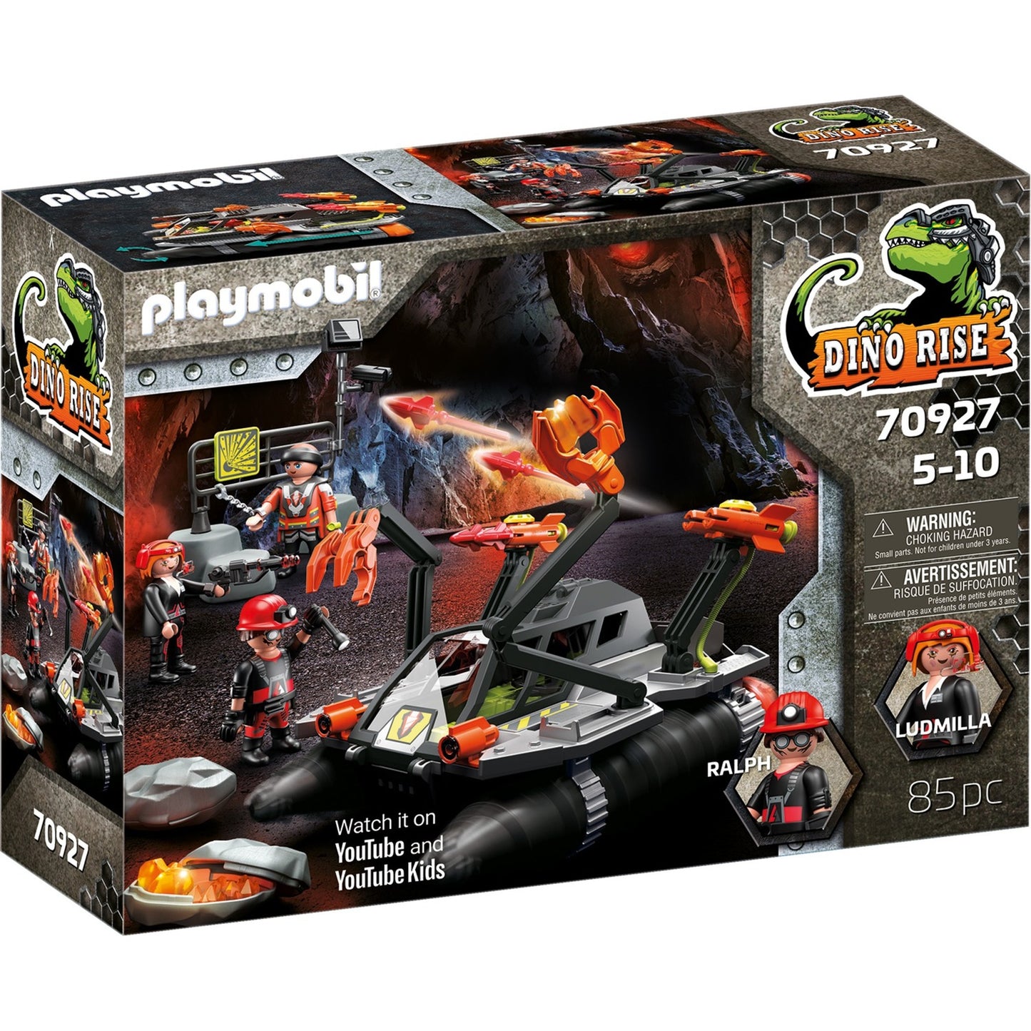 PLAYMOBIL dino rise - comet corp. sloopboor constructiespeelgoed (70927)