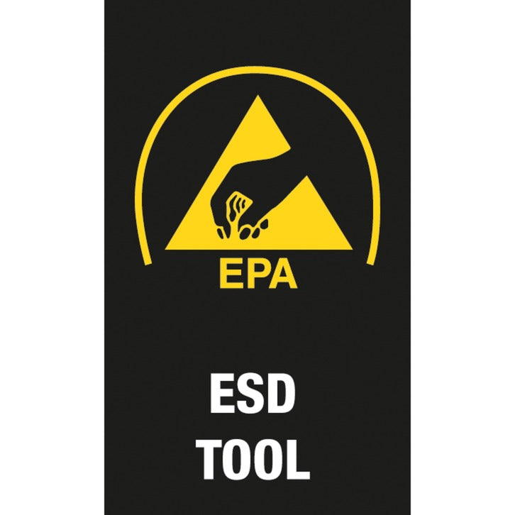 Wera micro esd schroevendraaierset met rek (zwart geel, 6-delig)