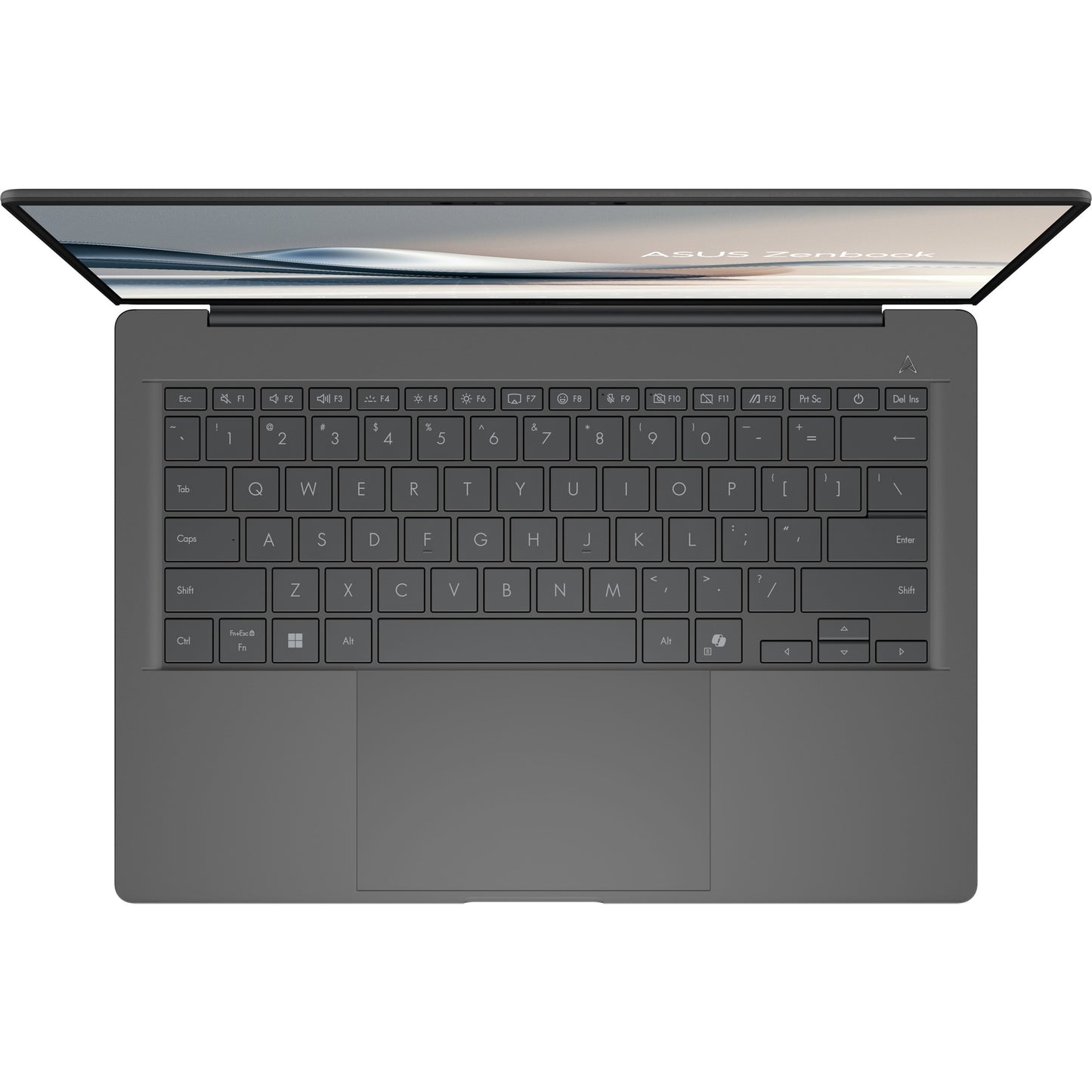 ASUS zenbook a14 ux3407qa-qd237w 14 copilot+ laptop (grijs | snapdragon x1-26-100 | adreno gpu | 16 gb | 1 tb ssd)