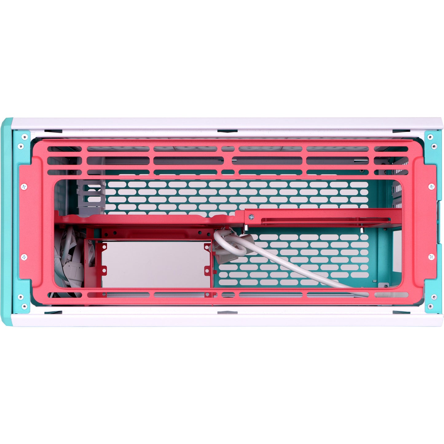 Thermaltake tr100 mint strawberry mini tower behuizing (mint bes | 2x usb-a | 1x usb-c)