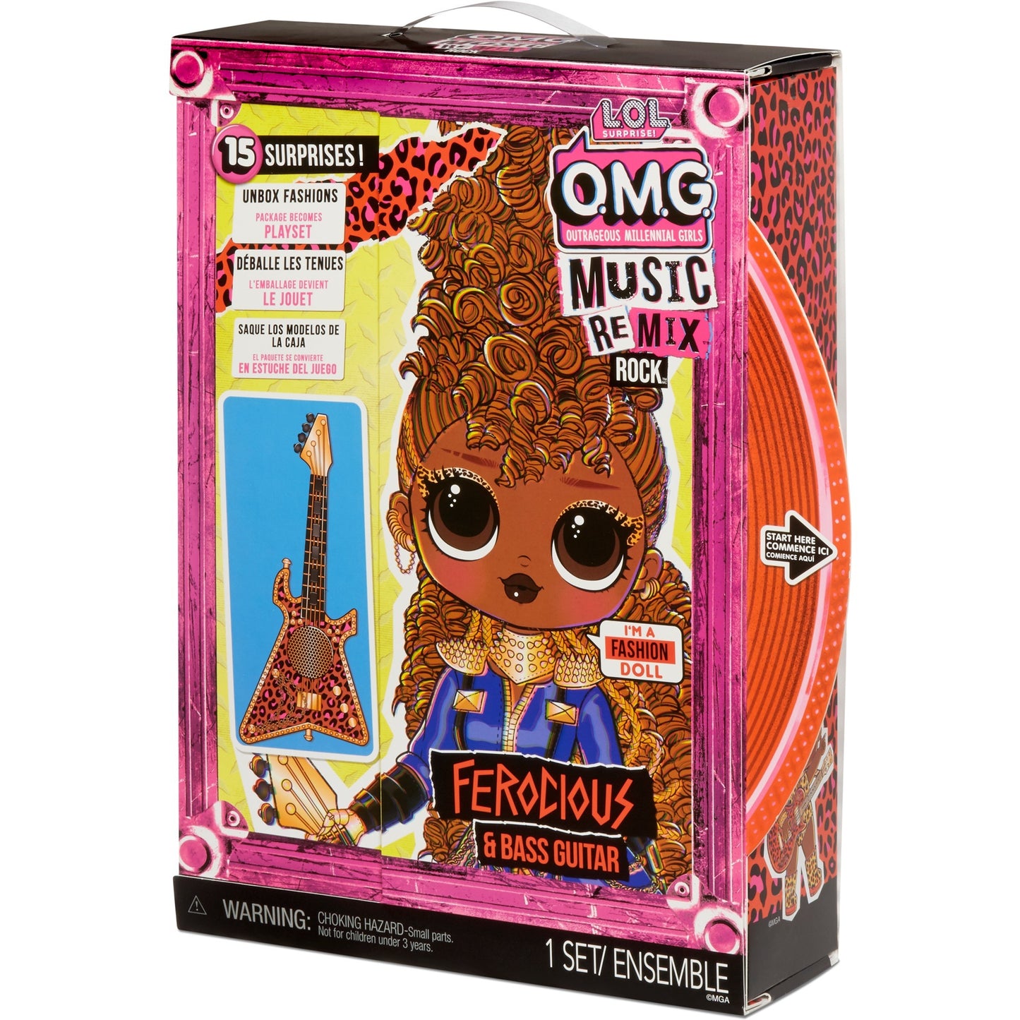 MGA Entertainment l.o.l. surprise! omg remix rock - ferocious and bass guitar pop