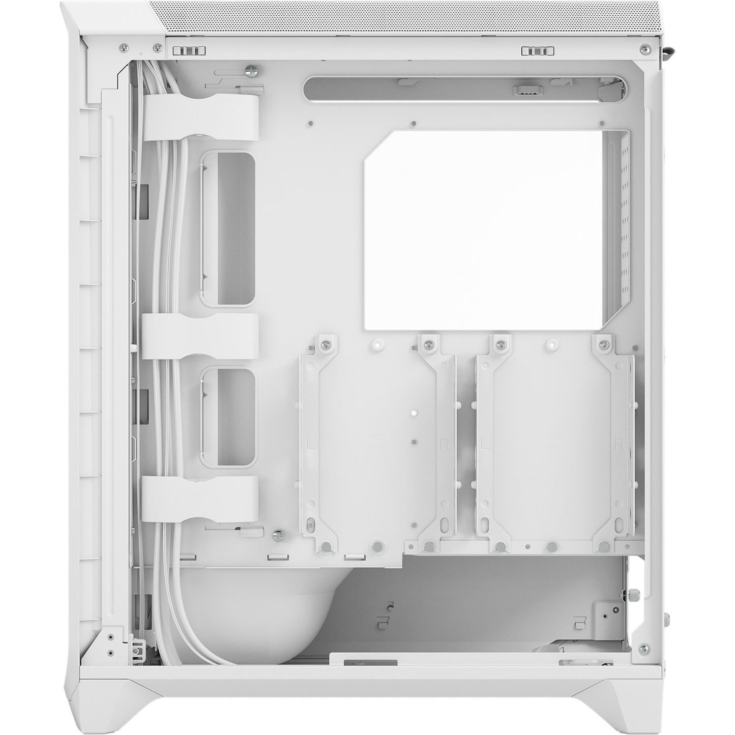 Fractal Design meshify 3 midi tower behuizing (wit | 2x usb-a | 1x usb-c | tempered glass)