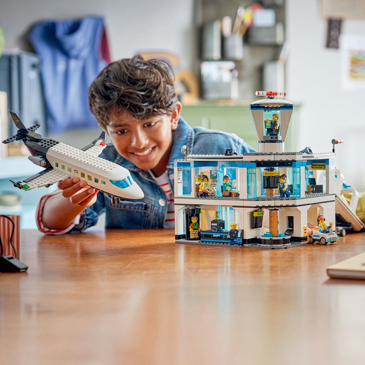 LEGO city 60502 luchthaven met vliegtuig