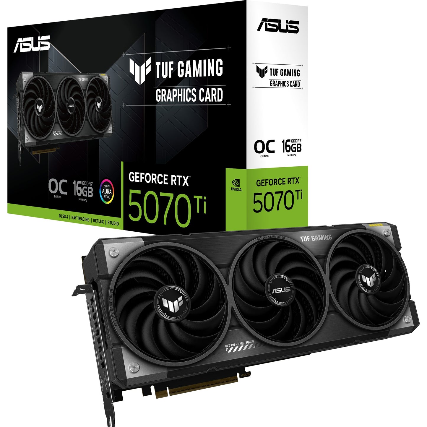 ASUS tuf gaming geforce rtx 5070 ti oc 16g grafische kaart (3x displayport, 2x hdmi)