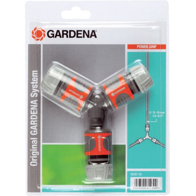 GARDENA 3-wegset 13 mm 1 2 (1 2 ) slangstuk (grijs oranje, 18287-20)