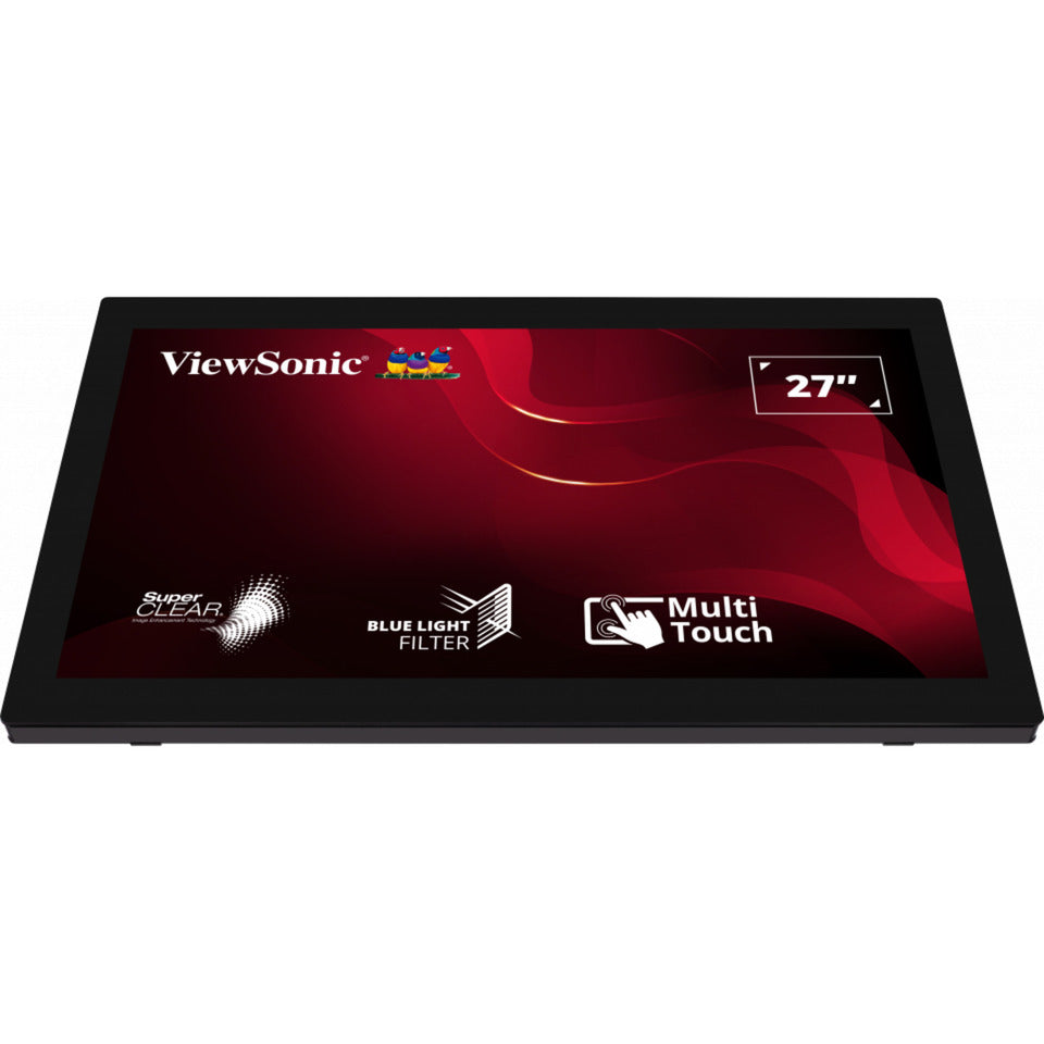ViewSonic 10-point touch screen monitor td2760 27 (zwart, 1x hdmi, 1x displayport, vga, usb-a, usb-b)