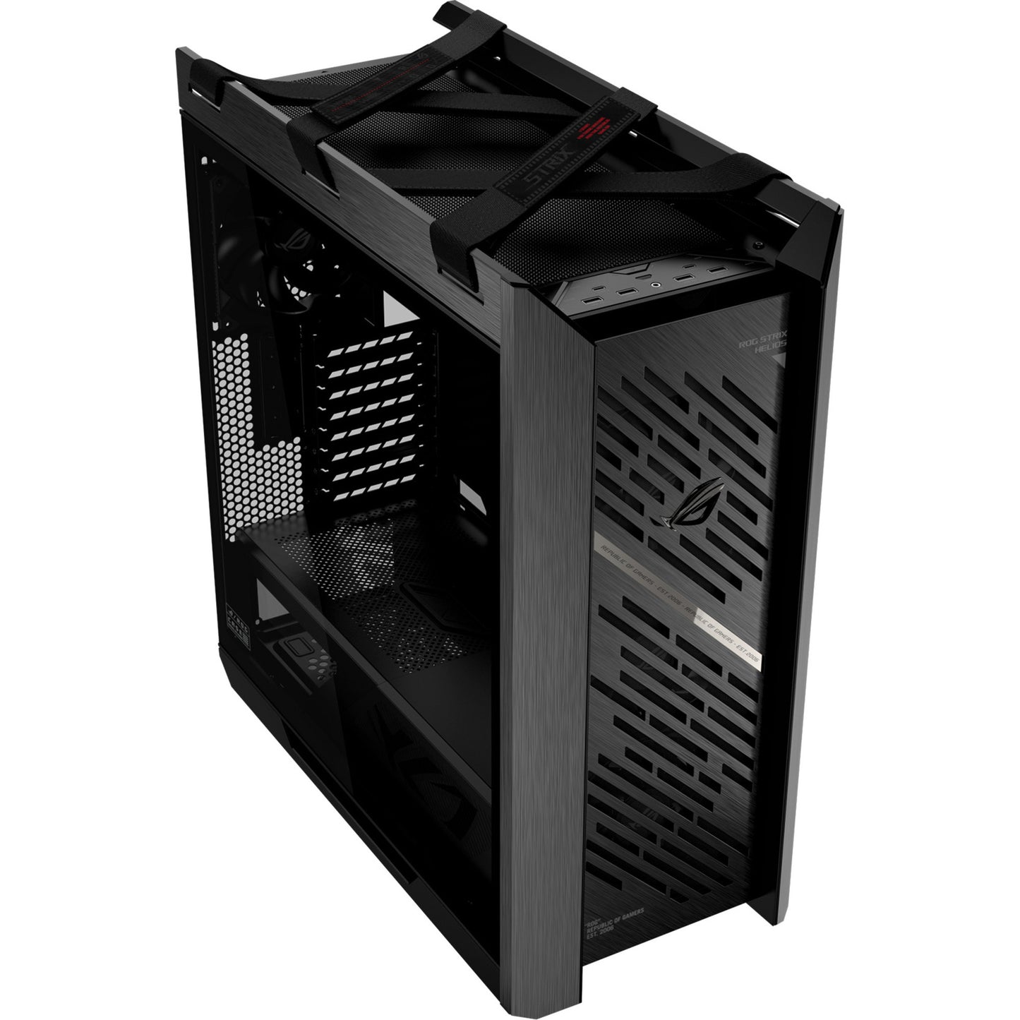 ASUS rog strix helios ii gx601s midi tower behuizing (zwart | 4x usb-a | 2x usb-c | rgb | tempered glass)